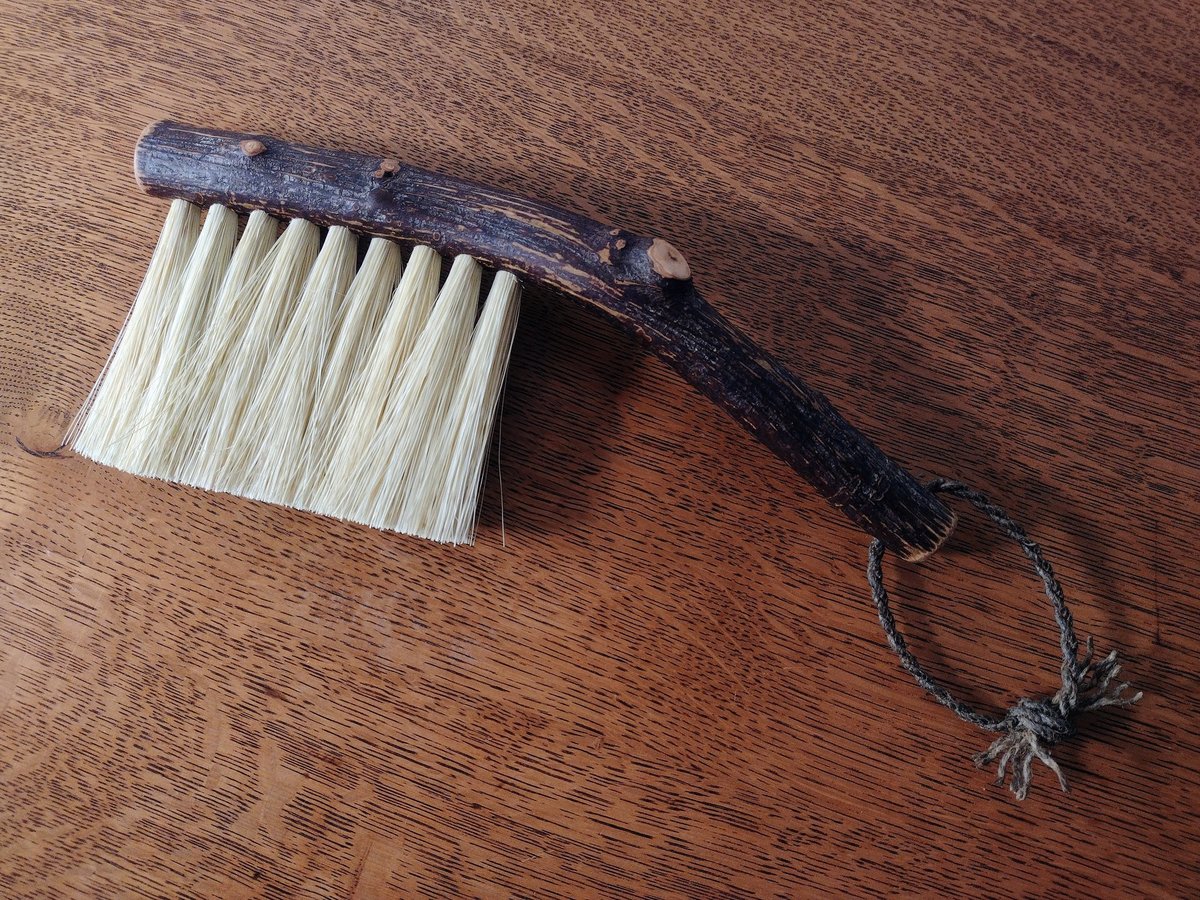 Woodland Hand Brush - Western Hazel Branch - One Only - Made in Our Shop