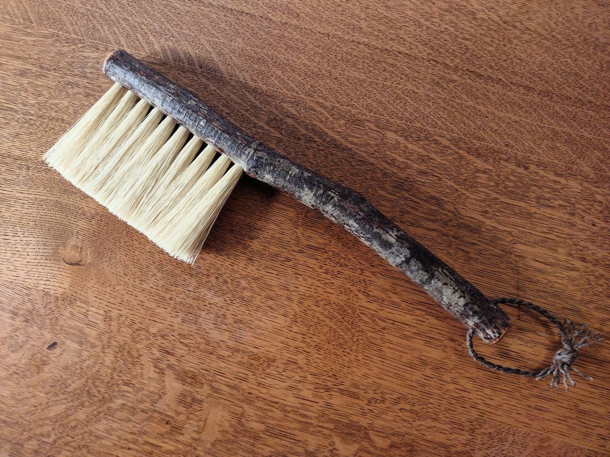 Woodland Hand Brush - Western Hazel Branch - One Only - Made in Our Shop